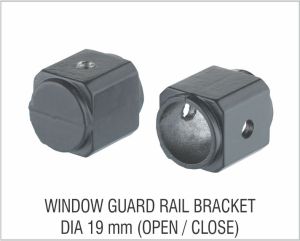 Window guard rail bracket