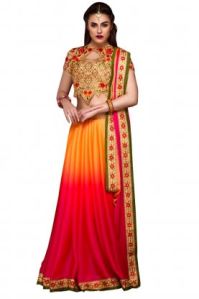 Stylee Lifestyle Multi Chiffon Embroidered Saree