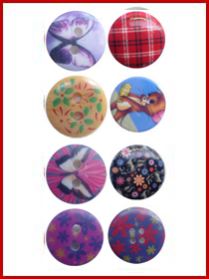 printed buttons