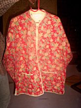 Hand wooden Block print quilted Coat