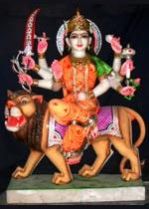 Durga Mata Marble God Statue