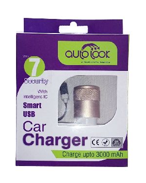 Dual Port Smart Car Charger With Micro USB Cable