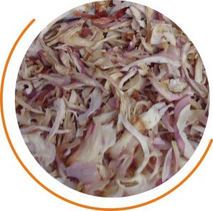 Dehydrated Pink Onion