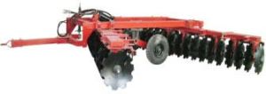 wing-folded hydraulic offset medium disc harrow