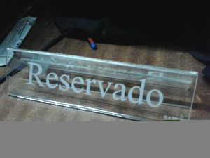 acrylic name holder