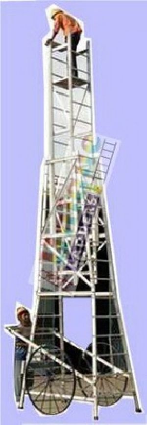 Aluminium Cage Tower Extension Ladder