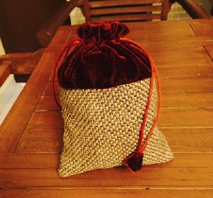 Velvet Jute Potli