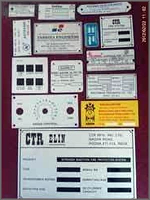 Aluminium Screen Printed Labels