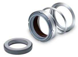 Single Coil Spring Seals with Elastomeric bellow