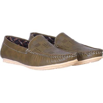 Olive Candey Loafer Shoes