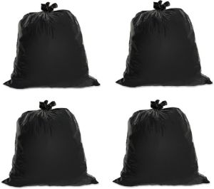 black garbage bags