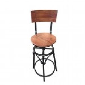 wooden barstool