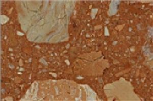 Terracotta Colored Stone Marble