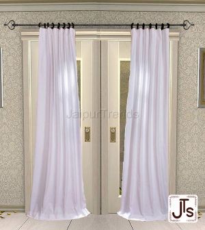 White Cotton Curtain