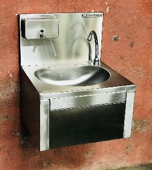 Stainless Steel Knee Operated Hand Wash Sink