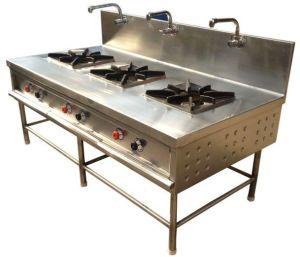 stainless steel three burner gas stoves