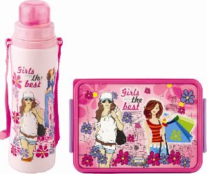 Jayco Pink Lunch Box & Water Bottle Set