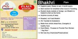 Ready To Eat Plain Bhakhri