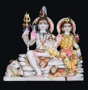 Marble Gauri Shankar Statue