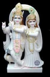 Marble Jugal Jodi Radha Krishna Statue