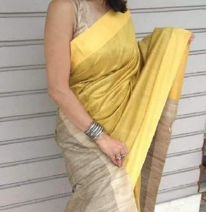 Tassar ghicha eri silk saree