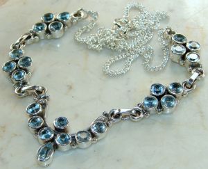 Blue Topaz Necklace