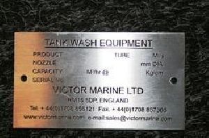stainless steel label