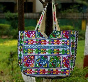 Hand made bag (cotten& mix fabric)