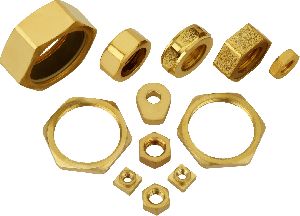BRASS HEX and LOCK NUT