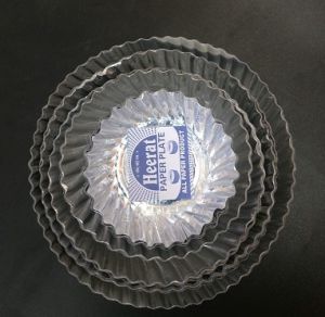 Silver Laminated Paper Plate (Wrinkle Paper Plate)