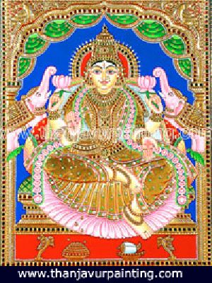 Gajalakshmi painting