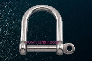 Stainless Steel Screw Pin Wide D Shackles