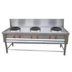 Three burner chinese range