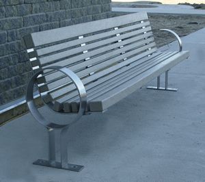 Stainless Steel Railway Station Bench