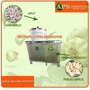 WET GARLIC PEELER MACHINE