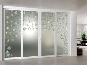 toughened glass door