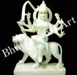 White Marble Durga Statue