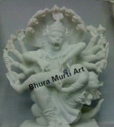 White Marble Narsingh Ji Statue