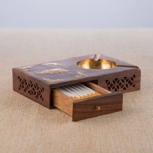 Wooden Cigarette Tray