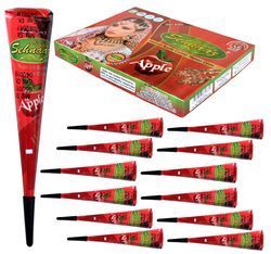 Instant Apple Red Henna Cone