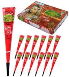 Instant Chilli Red Henna Cone