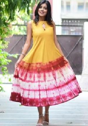 Rayon Tie Dye Kurtis