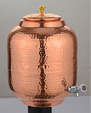 Copper Water Matka with Tap