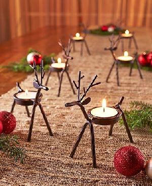 Iron Reindeer Tea Light