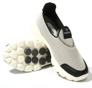 Sagma Mens Silver Breathable Shoes