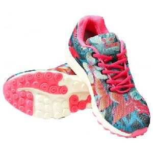 Sagma Womens Seagreen Pink Breathable Shoes