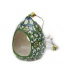 Green Floral Bird Feeder