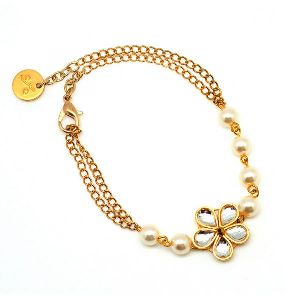 Kundan Ring Bracelet