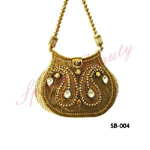 Round Metal Hand Bag