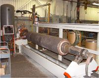 Refurbishing Steel mill rolls